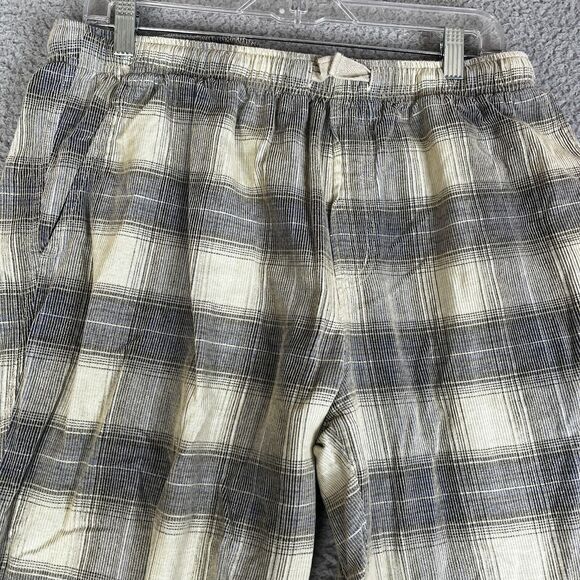 Scully Corduroy Pants Mens M Blue Cream Lightweight Western 32 x 30 Pull On Y2K - Picture 2 of 15